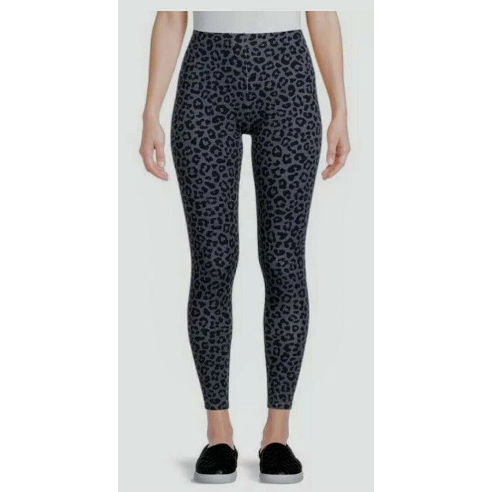 No Boundaries Juniors Ankle Leggings XXXL 21 New with Tags Gray Leopard Stretchy